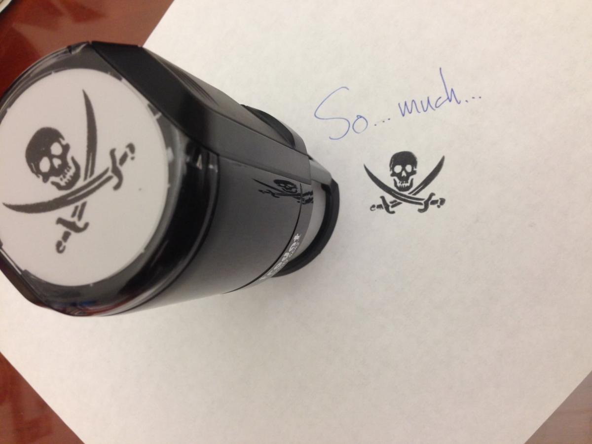 Pirate stamp